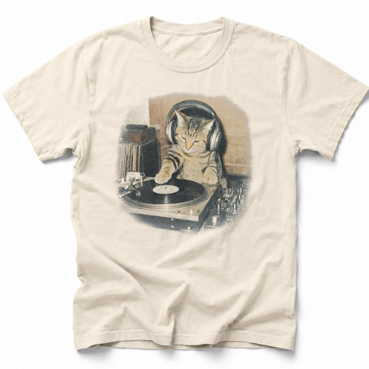 Beatmeowster Photo 3 T-Shirt Ivory / S 30429562867886265046 T-Shirt