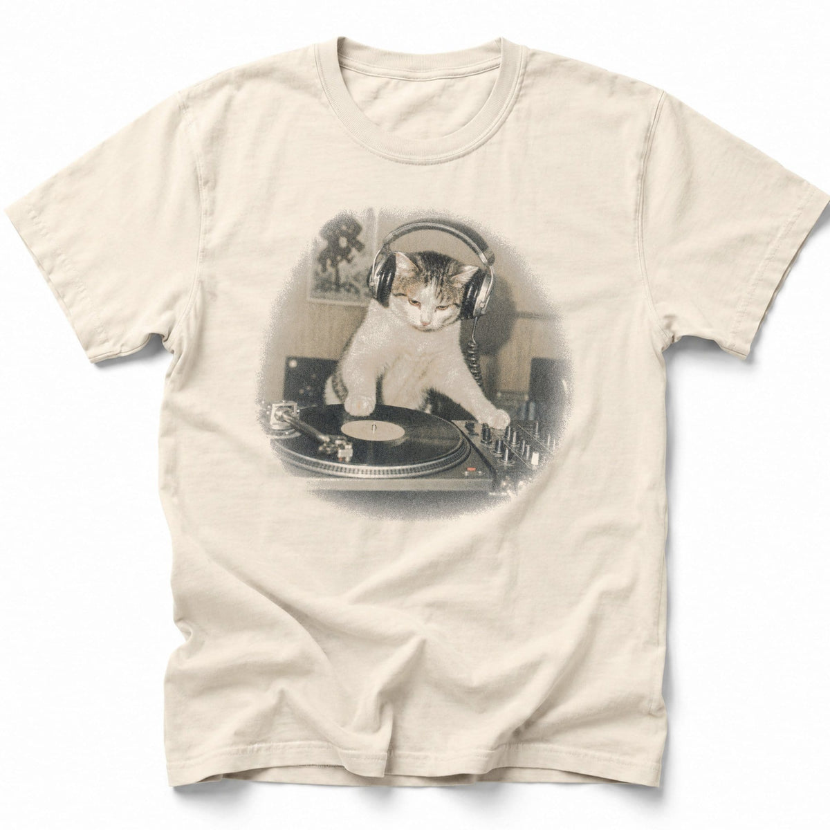 Beatmeowster Photo T-Shirt Ivory / S 11127729115190124492 T-Shirt