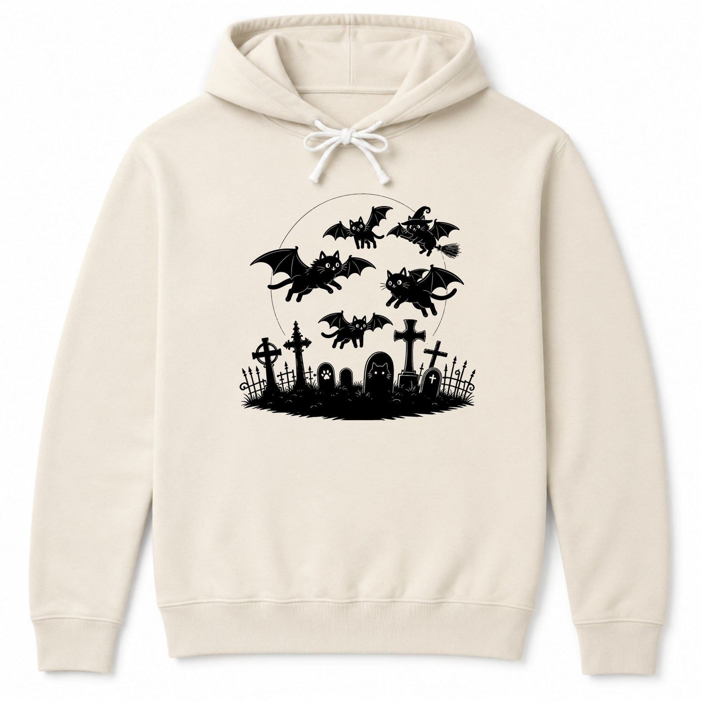 Cat Flight Hoodie S / Ivory 62574592731184325264 Hoodie