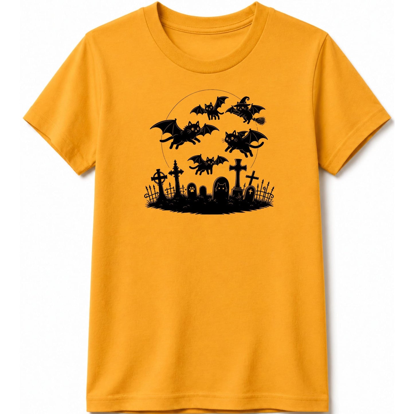 Cat Flight Kids Tee S / Gold 24152721164782696547 Kids clothes
