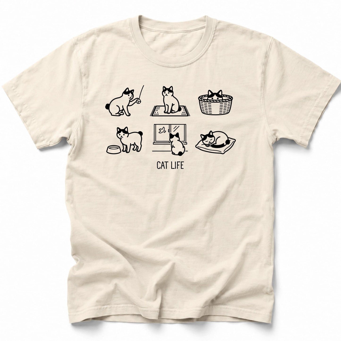 Cat Time T-Shirt Ivory / S 36393756304440514882 T-Shirt