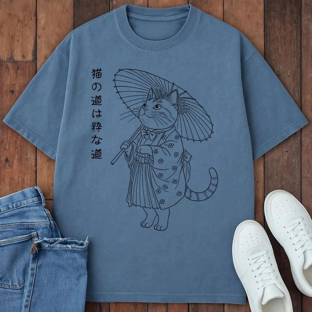 Cats Way T-Shirt Blue Jean / S 12292799896309547927 T-Shirt