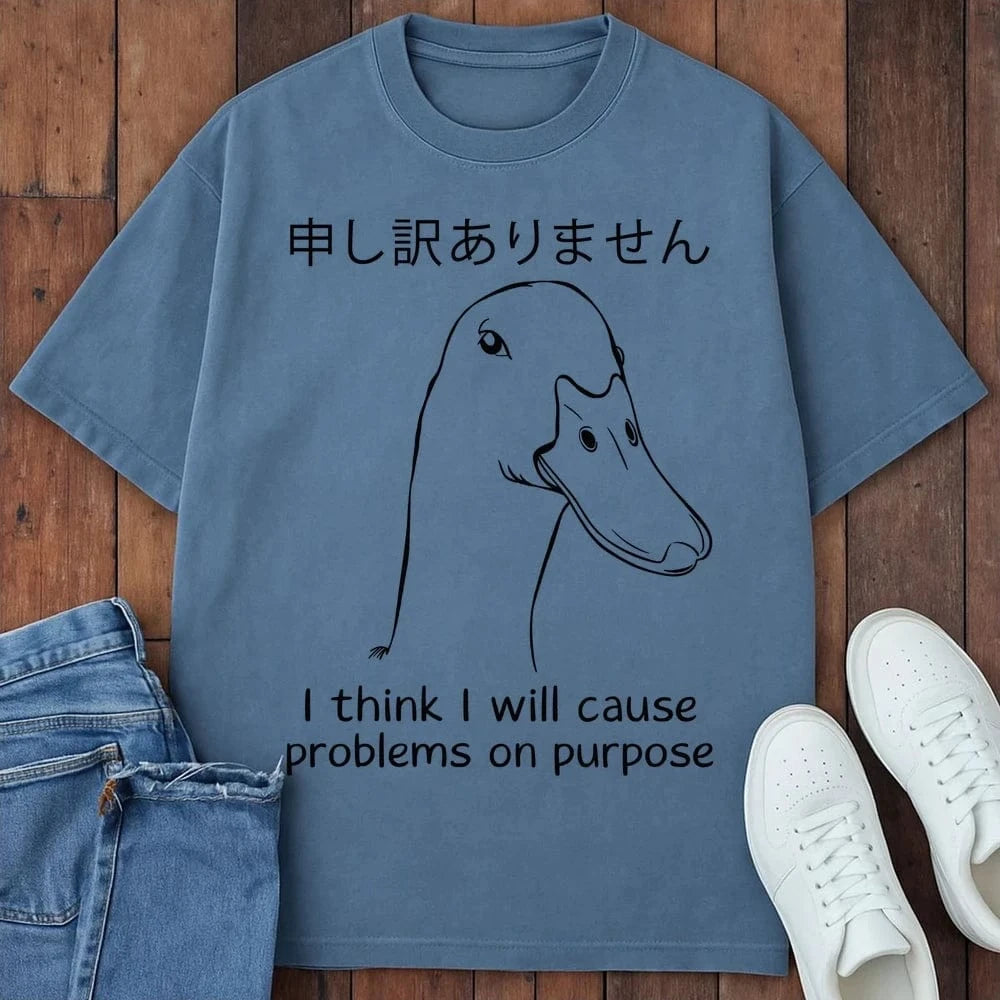 Cause Problems T-Shirt Blue Jean / S 64105343441958280699 T-Shirt