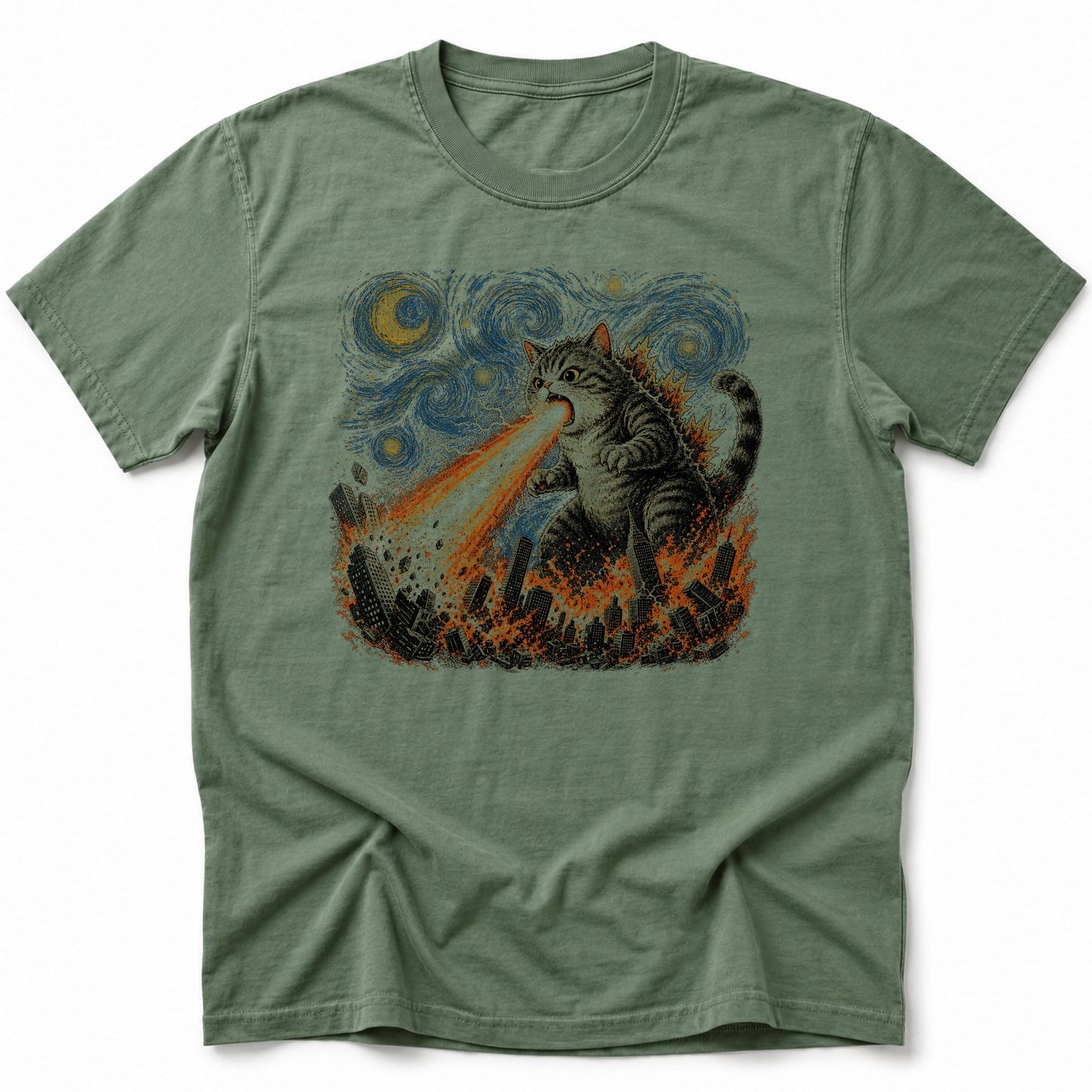 Celestial Roar T-Shirt Moss / S 24294361333283978027 T-Shirt