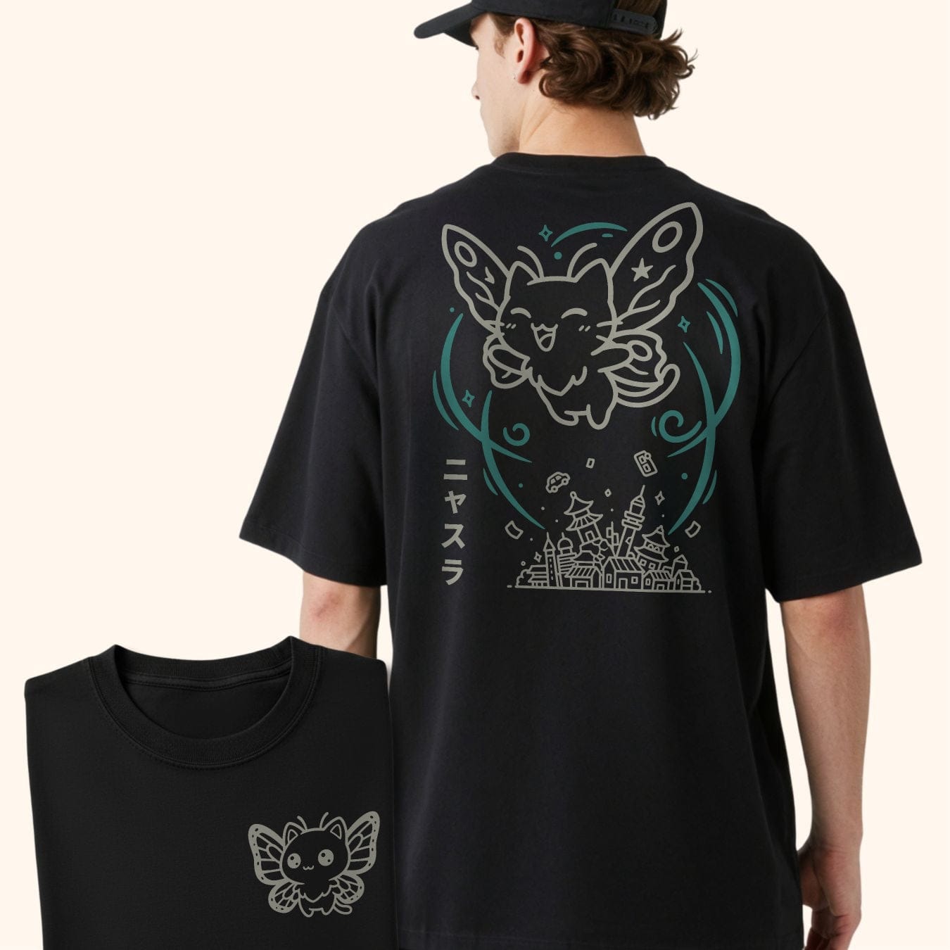 Cute Chaos Nyasura Back T-Shirt