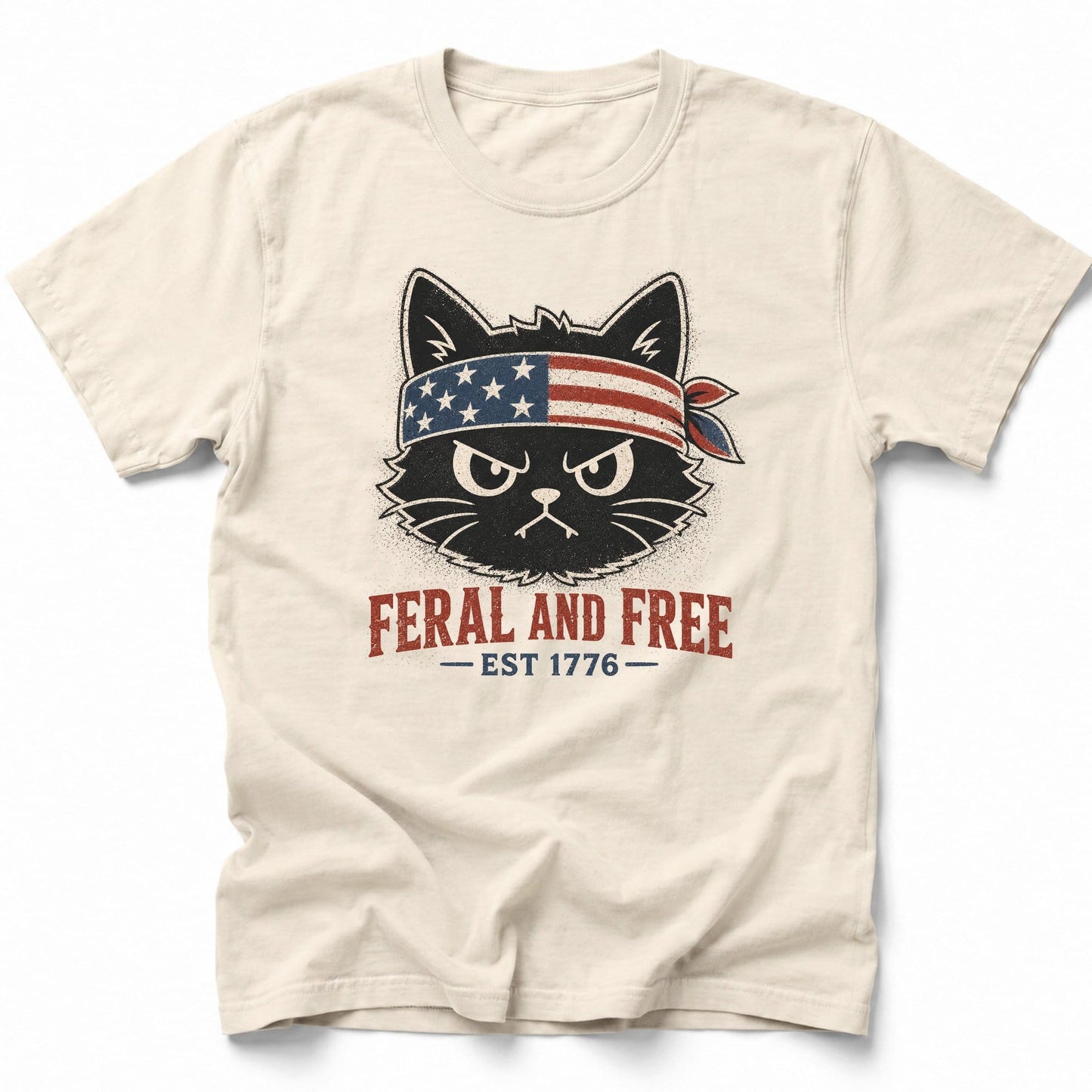 Feral and Free 1776 T-Shirt Ivory / S 11575934291589533359 T-Shirt