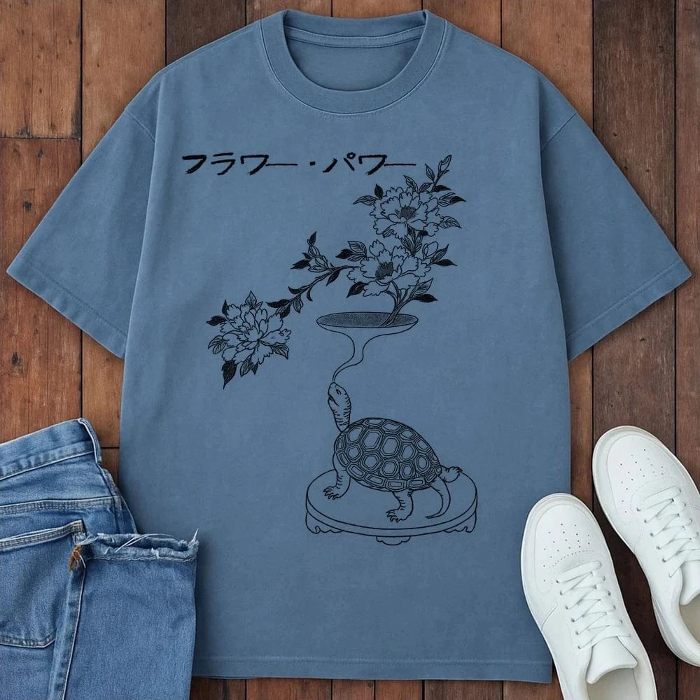 Flower Power T-Shirt Blue Jean / S 52684682290825029076 T-Shirt