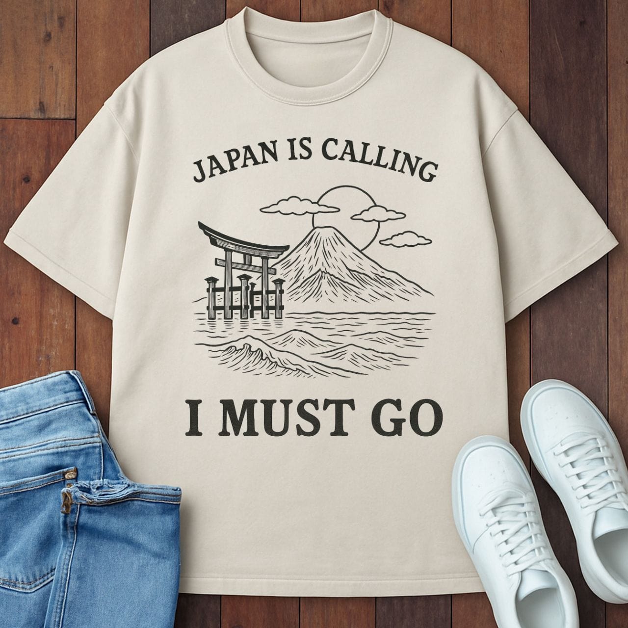 Japan is Calling T-Shirt Ivory / S 28227816433493079968 T-Shirt