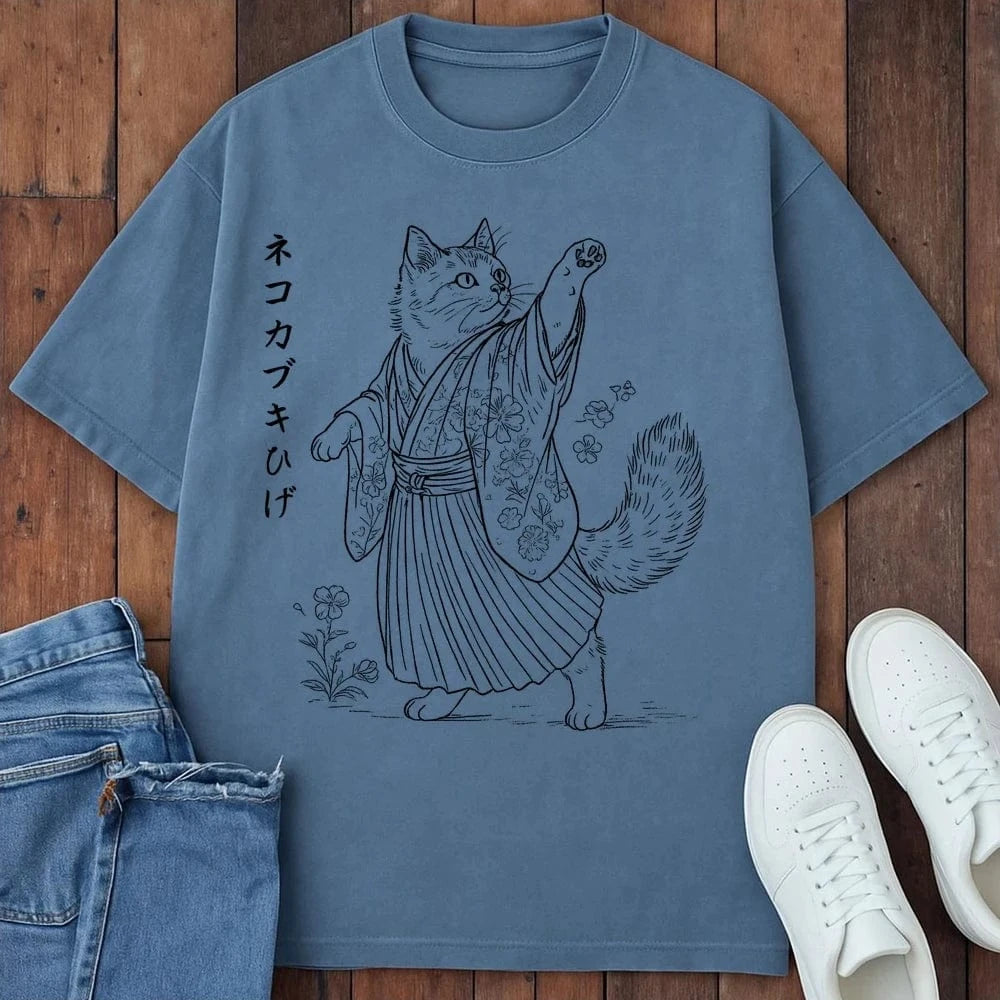 Kabuki Whiskers T-Shirt Blue Jean / S 65155610041803598747 T-Shirt