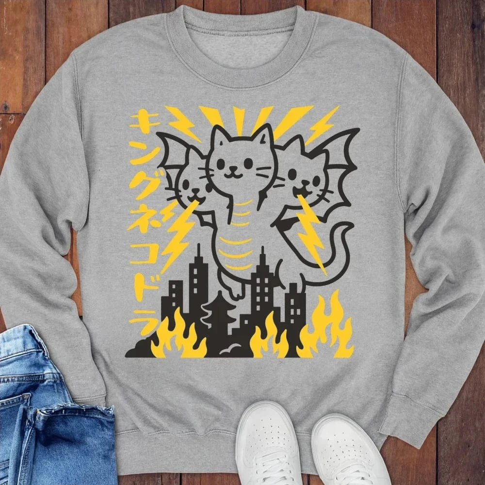 King Nekodorah Sweatshirt Sport Grey / S 29927312421357495895 Sweatshirt