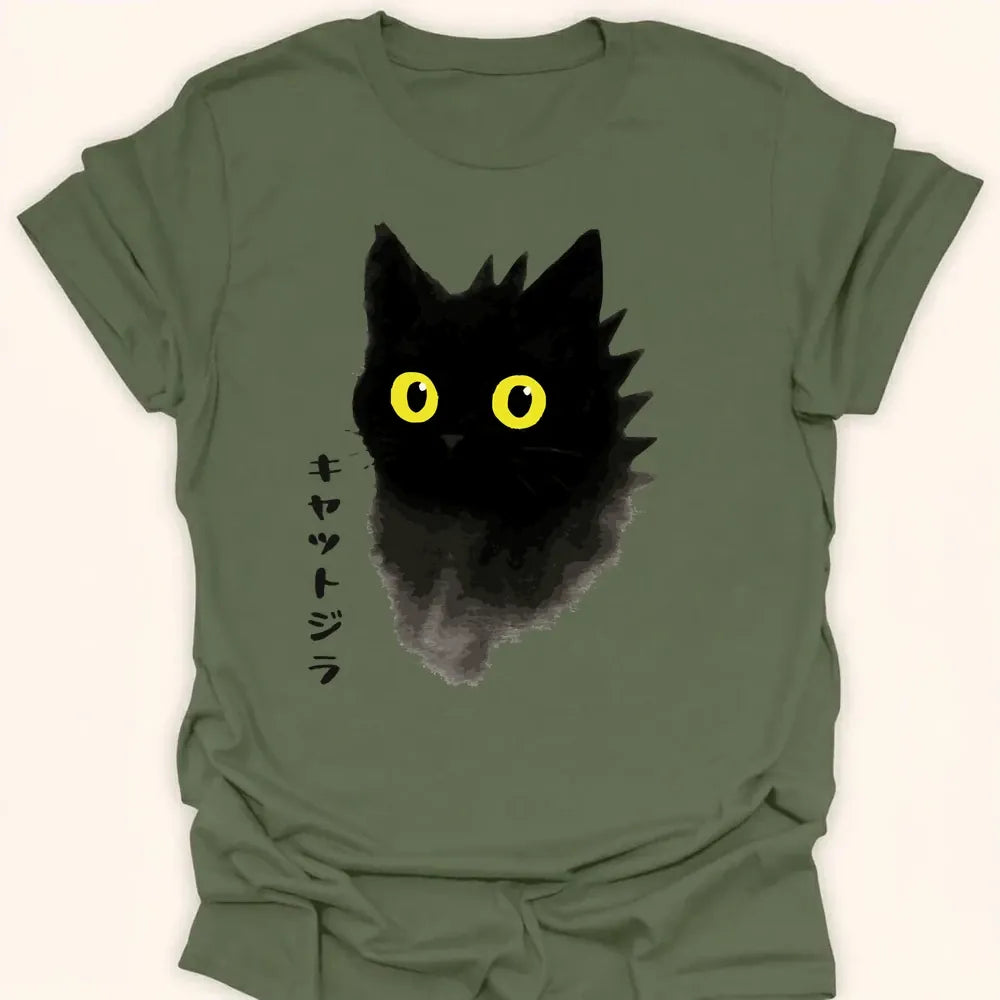 Kyattojira Inked Everyday Softstyle Tee Military Green / S 46567192671121701065 T-Shirt