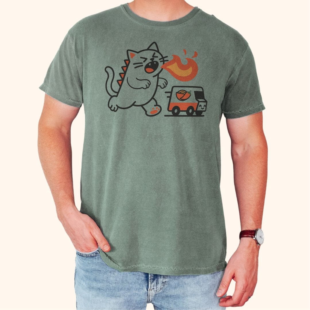 Kyattojira Loves Spicy Ramen T-Shirt T-Shirt