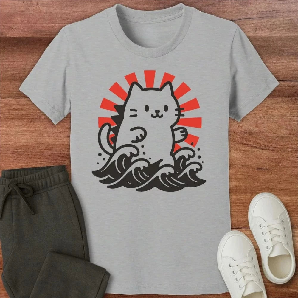 Kyattojira Rising Kids T-Shirt Athletic Heather / S 67500221416779010673 Kids clothes