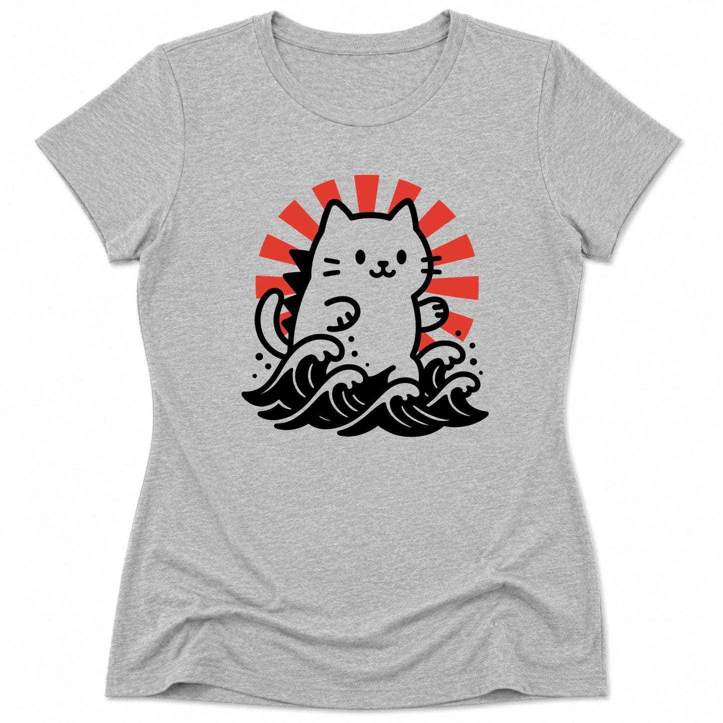 Kyattojira Rising Womens Tee Athletic Heather / S 14505470953632317473 T-Shirt