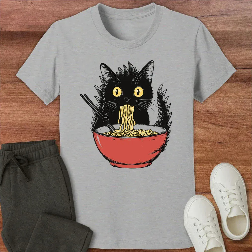 Kyattojiras Fav Ramen Kids Tee Athletic Heather / S 37867918742361983515 Kids clothes