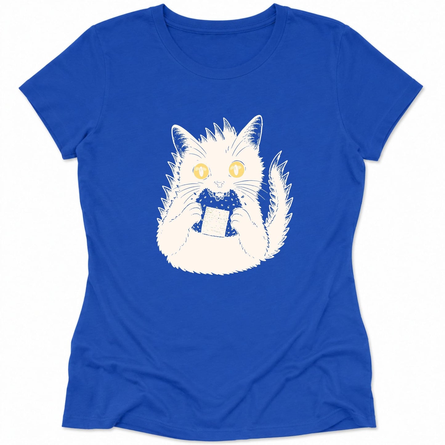 Kyattojiras Onigiri Womens Tee True Royal / S 30246072173892671714 T-Shirt