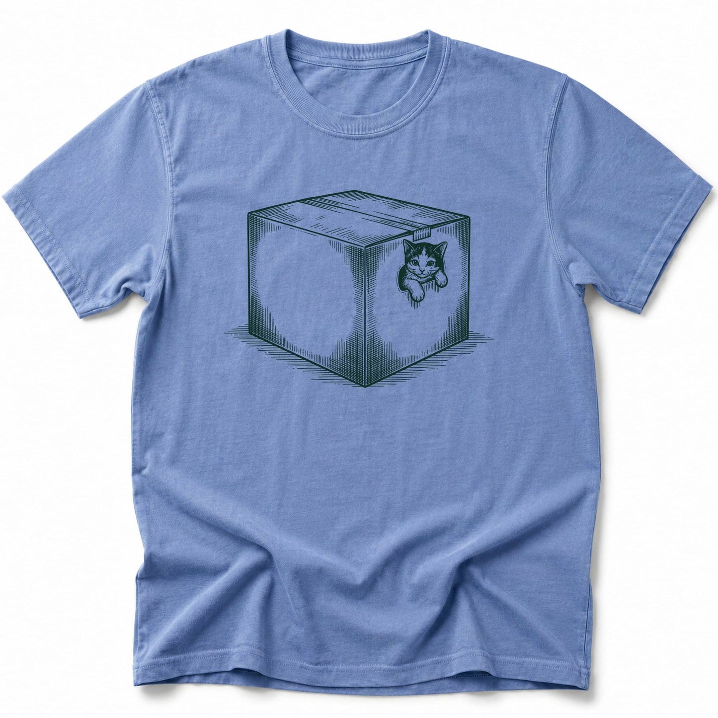 Little Box Cat T-Shirt Blue Jean / S 23437395341055576136 T-Shirt