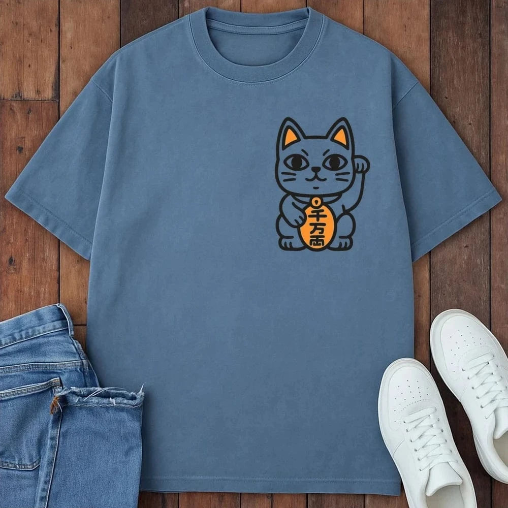 Maneki Gaze T-Shirt Blue Jean / S 85414725870353919705 T-Shirt