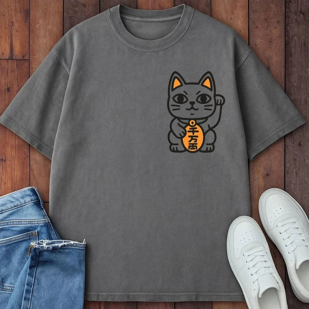 Maneki Gaze T-Shirt Grey / S 29359996367083057670 T-Shirt