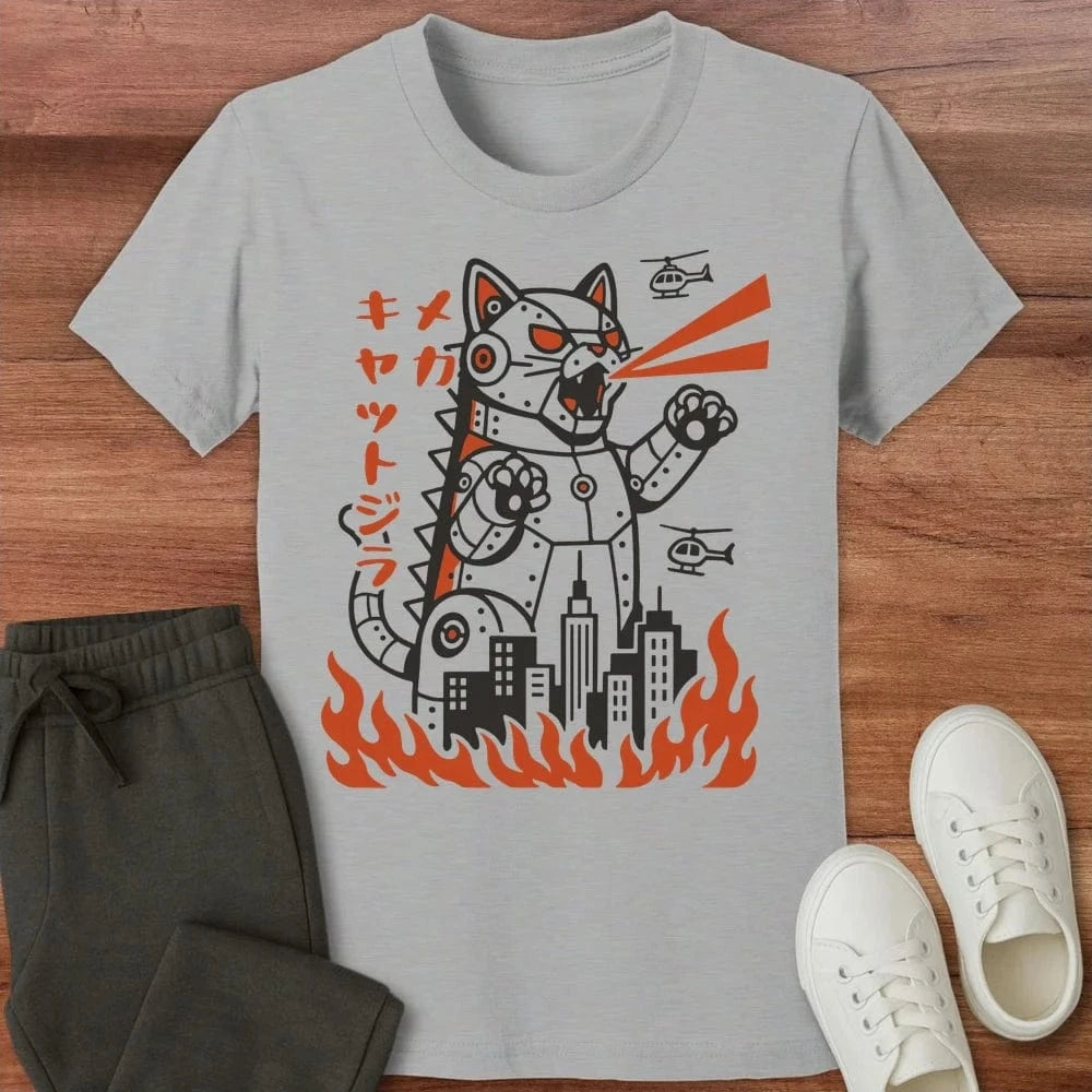 Mecha Kyattojira Kids T-Shirt Athletic Heather / S 29575288715543026084 Kids clothes