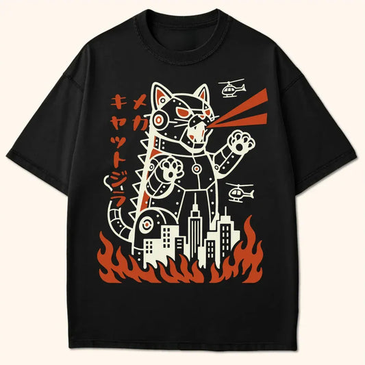 Mecha Kyattojira T-Shirt Black / S 21262062879970547269 T-Shirt