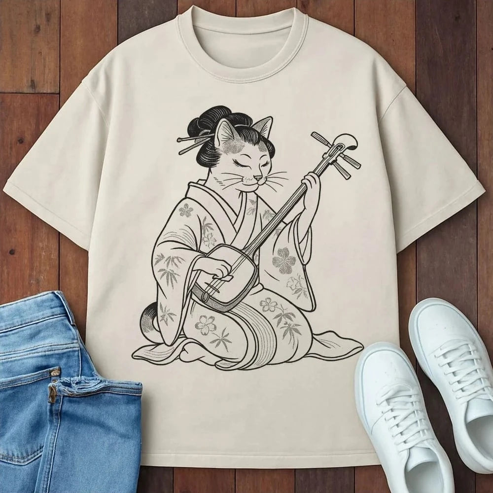 Melody Whiskers T-Shirt Ivory / S 33070156895961611086 T-Shirt