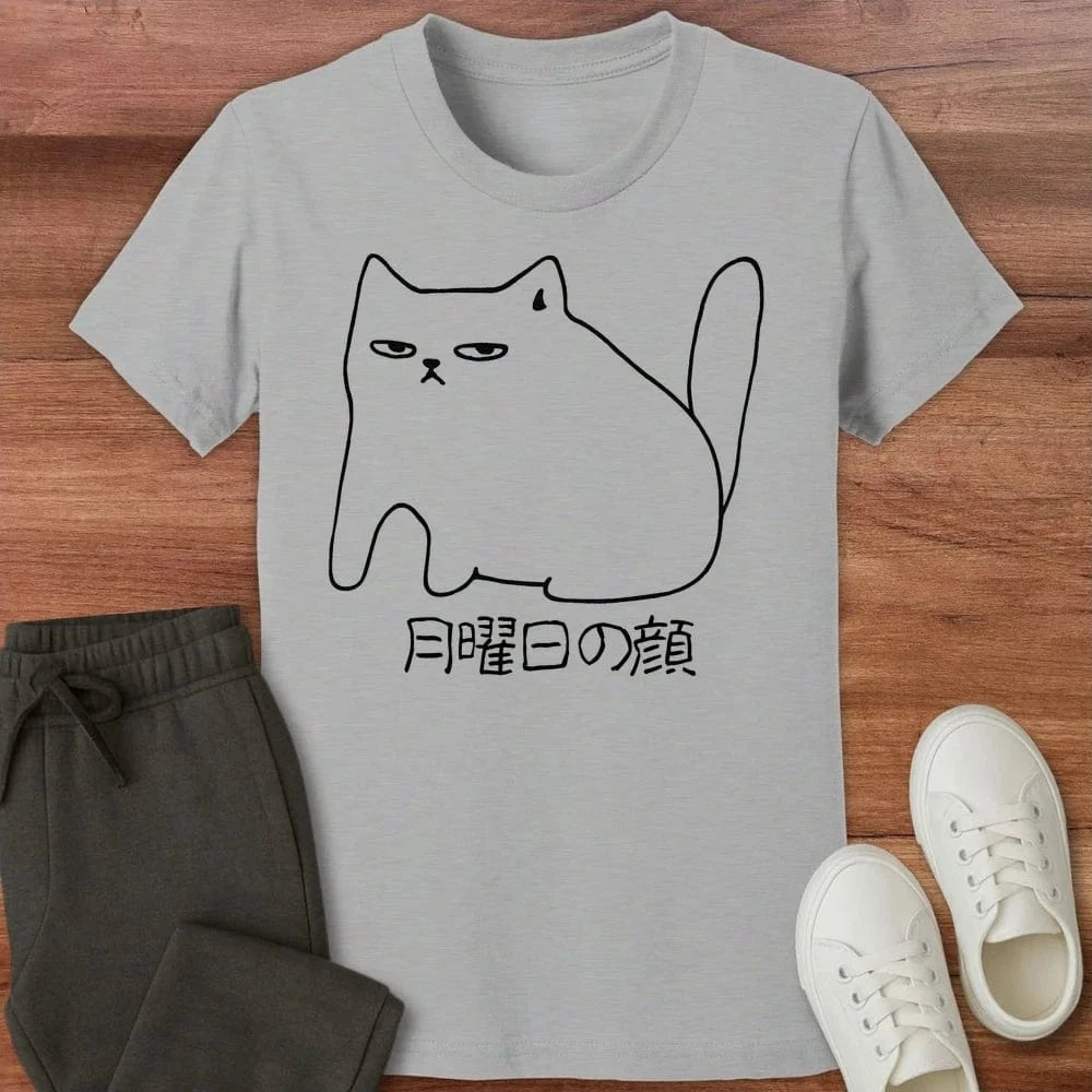 Monday Face Kids T-Shirt Athletic Heather / S 21428335702497060139 Kids clothes