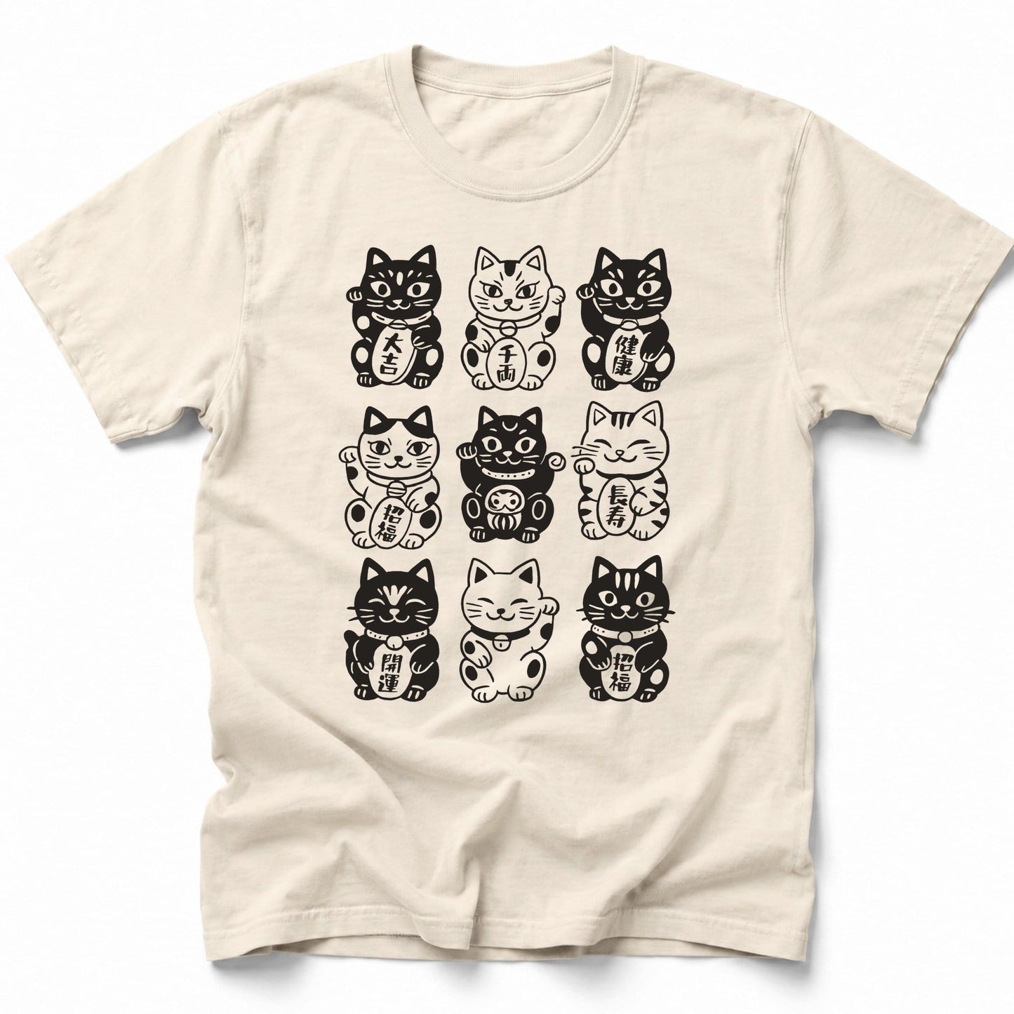 Neko Neko Fortune Squad T-Shirt Ivory / S 33480586733213880762 T-Shirt