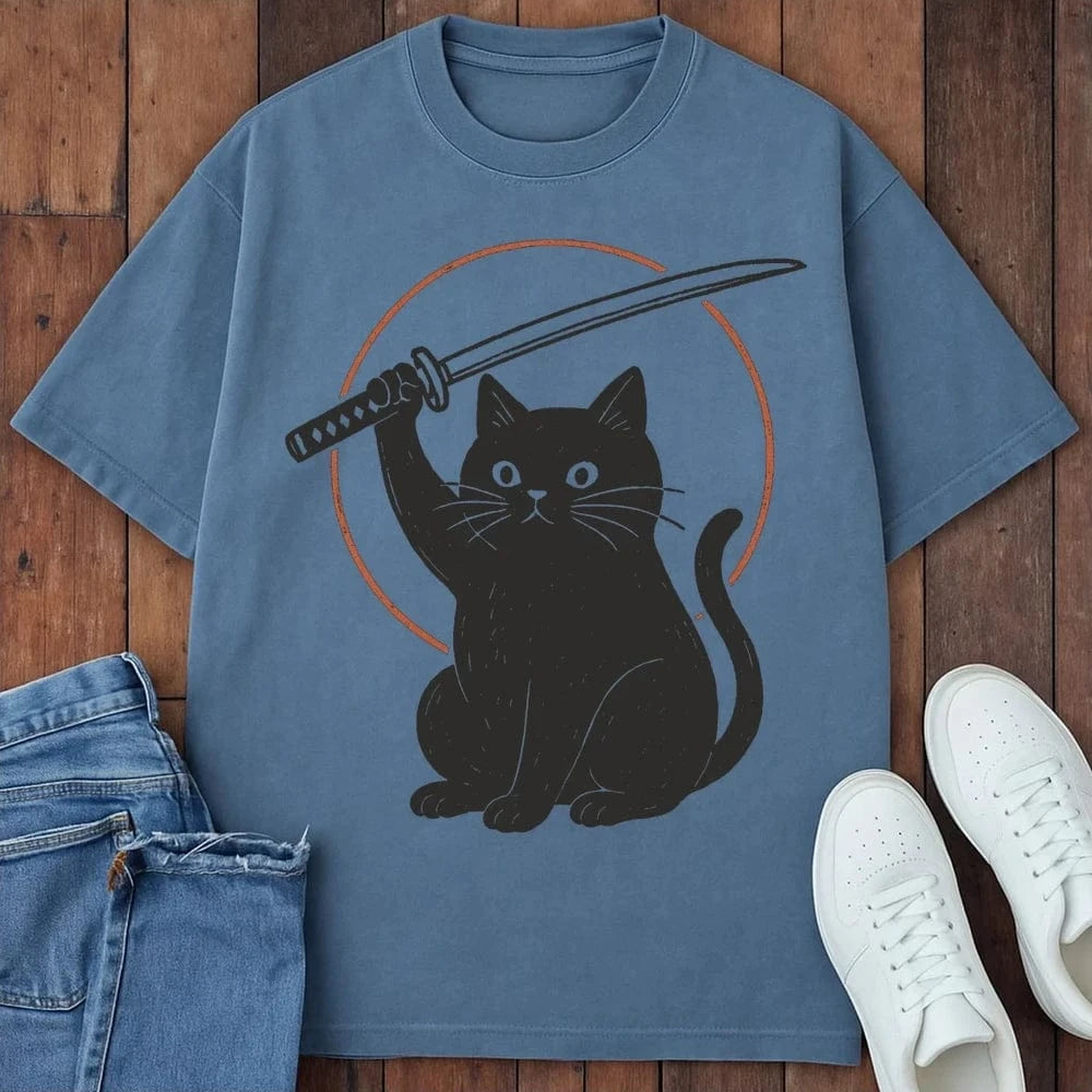 Not A Lucky Cat T-Shirt – Softest Cat Tee on Earth Blue Jean / S 11098021337357920182 T-Shirt