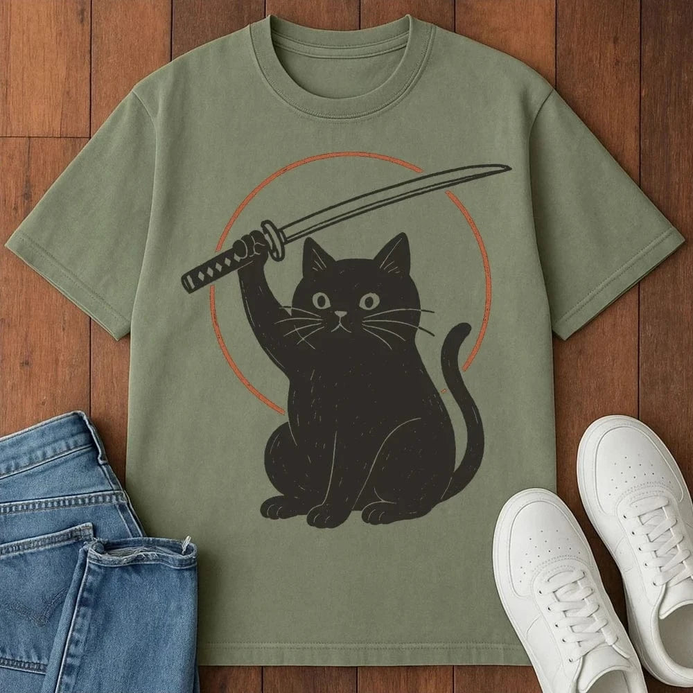 Not A Lucky Cat T-Shirt – Softest Cat Tee on Earth Moss / S 29421695951859803655 T-Shirt