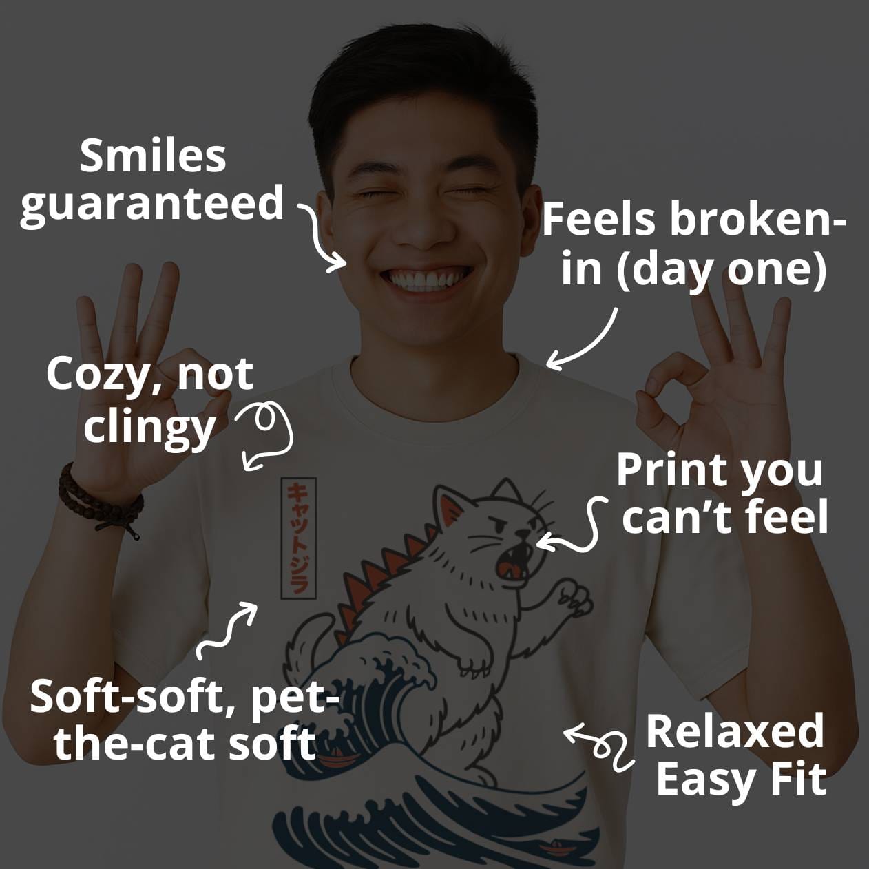 Not A Lucky Cat T-Shirt – Softest Cat Tee on Earth T-Shirt