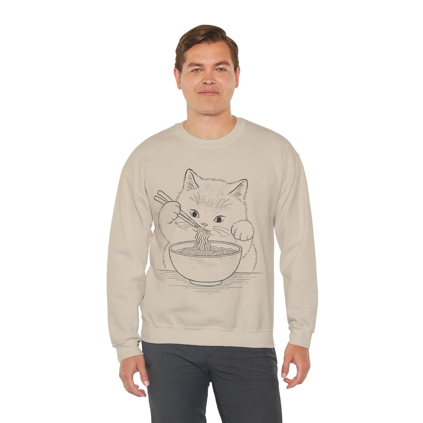 Ramen Meow Sweatshirt Sweatshirt