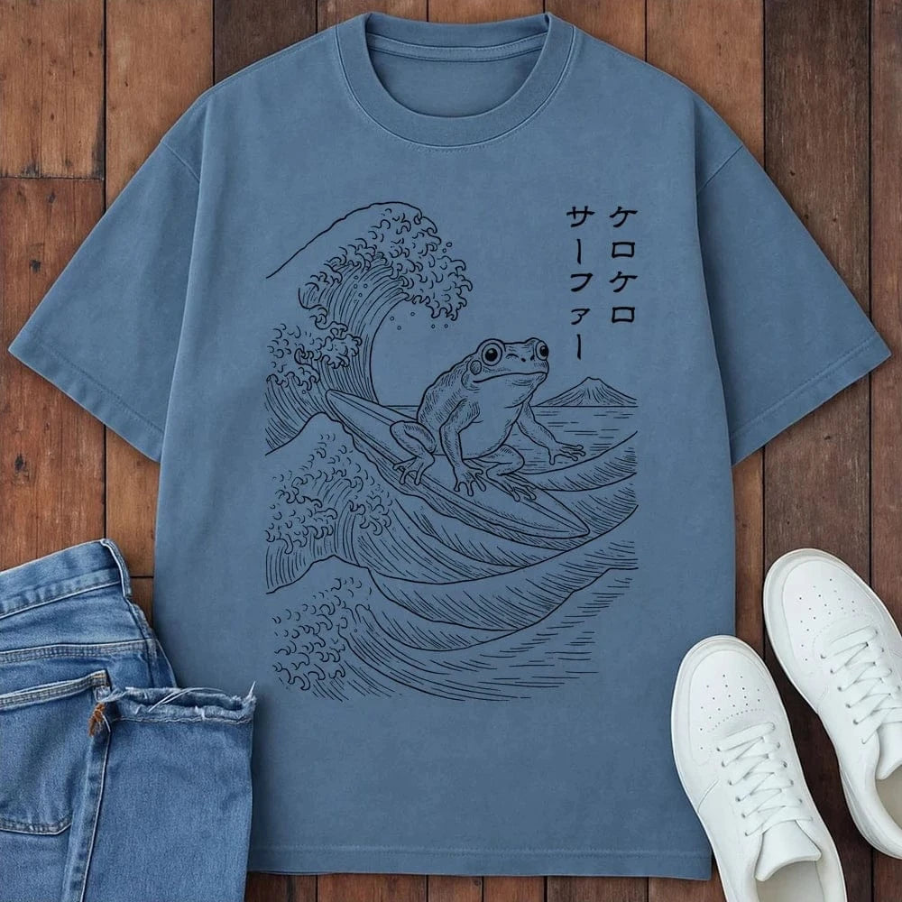 Ribbit Surfer T-Shirt Blue Jean / S 21403938179489464457 T-Shirt