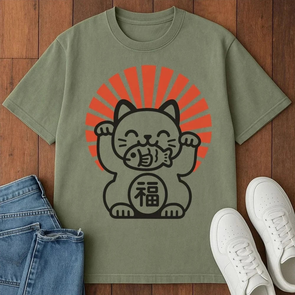 Rising Maneki T-Shirt Moss / S 56722346270867664477 T-Shirt
