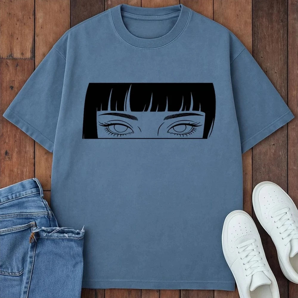 Silent Gaze T-Shirt Blue Jean / S 29476245576875596788 T-Shirt