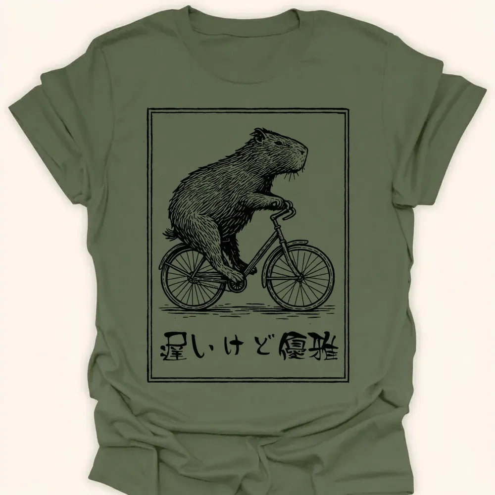 Slow But Elegant Everyday Softstyle Tee Military Green / S 32887762070498438091 T-Shirt