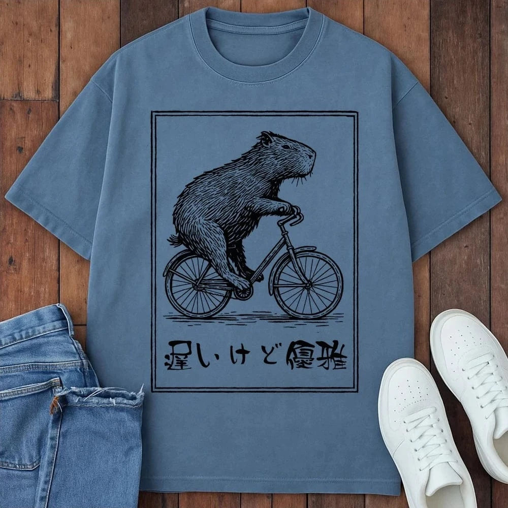 Slow But Elegant T-Shirt Blue Jean / S 14679423529876451603 T-Shirt