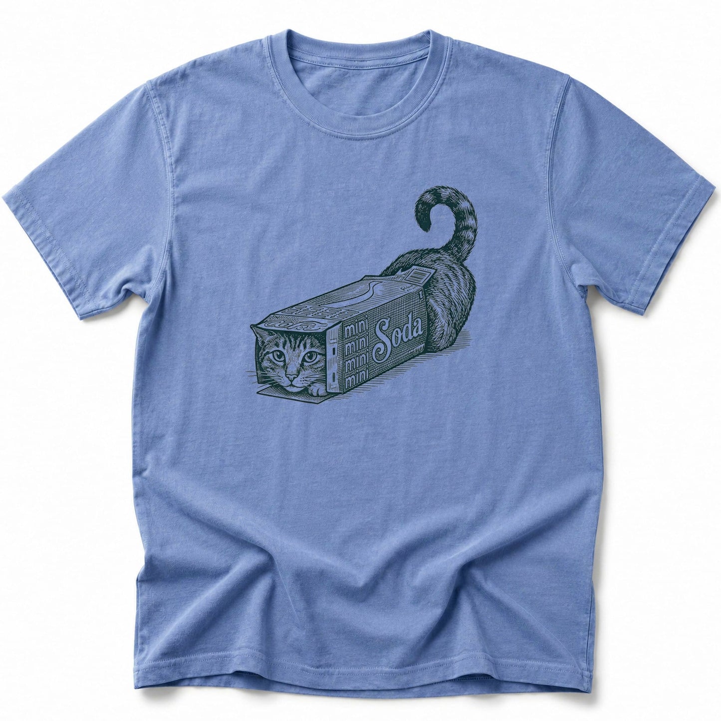 Soda Box Cat T-Shirt Blue Jean / S 20571451654454814268 T-Shirt