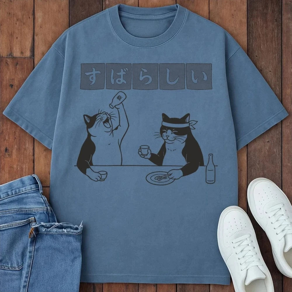 Subarashii T-Shirt – Softest Cat Tee on Earth Blue Jean / S 29746364043473938667 T-Shirt