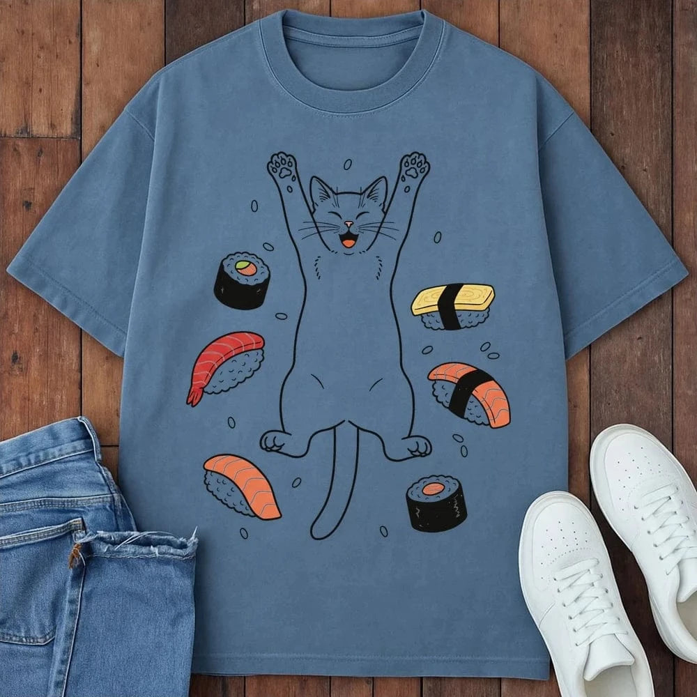Sushi Day Joy T-Shirt Blue Jean / S 23469781871024912025 T-Shirt