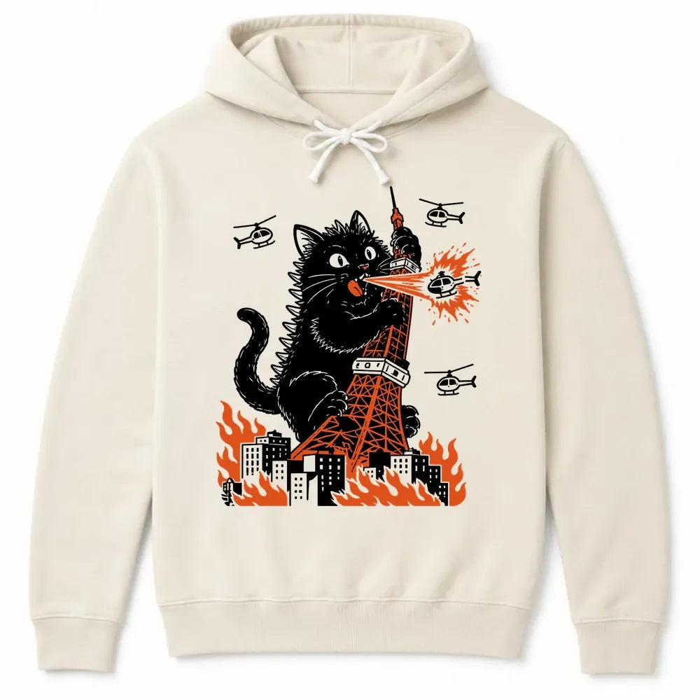 Tokyo Tower Hazard Hoodie Ivory / S 12498955084302384887 Hoodie
