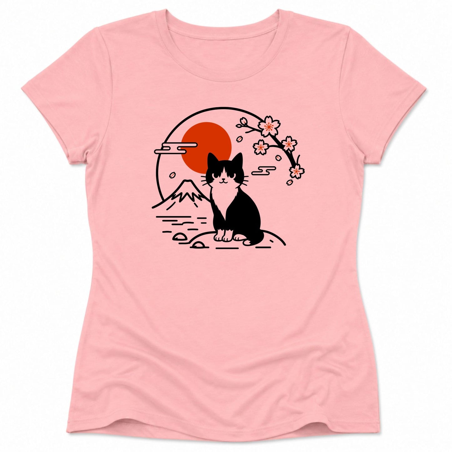 Tux Cat Womens Tee S / Pink 17568223871256565364 T-Shirt