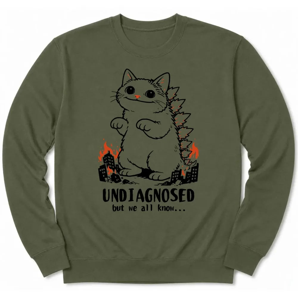 Undiagnosed Kyattojira Sweatshirt Military Green / S 60093726242745611401 Sweatshirt