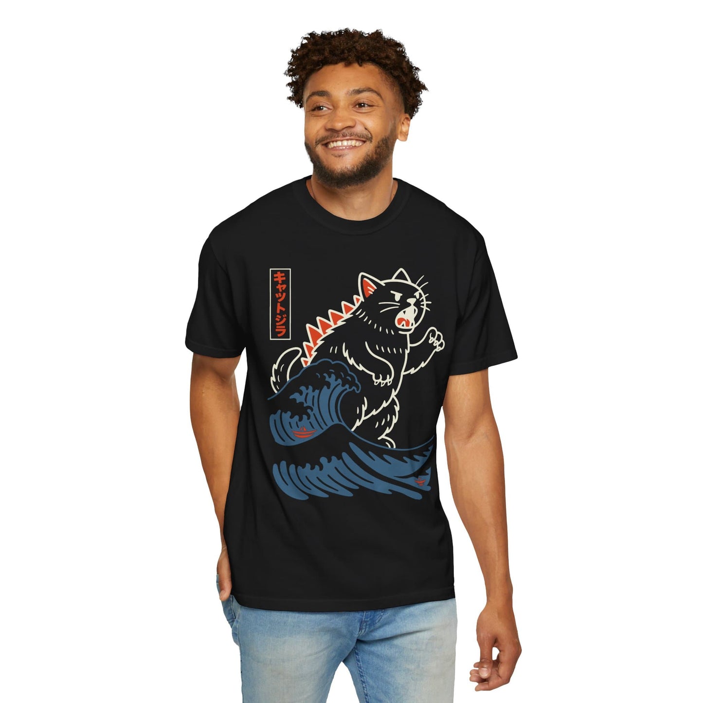Wave Of Kyattojira T-Shirt – Softest Cat Tee on Earth T-Shirt