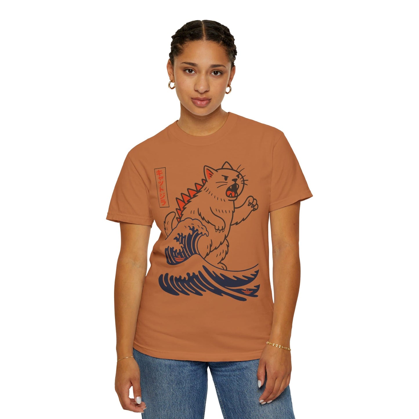 Wave Of Kyattojira T-Shirt – Softest Cat Tee on Earth T-Shirt