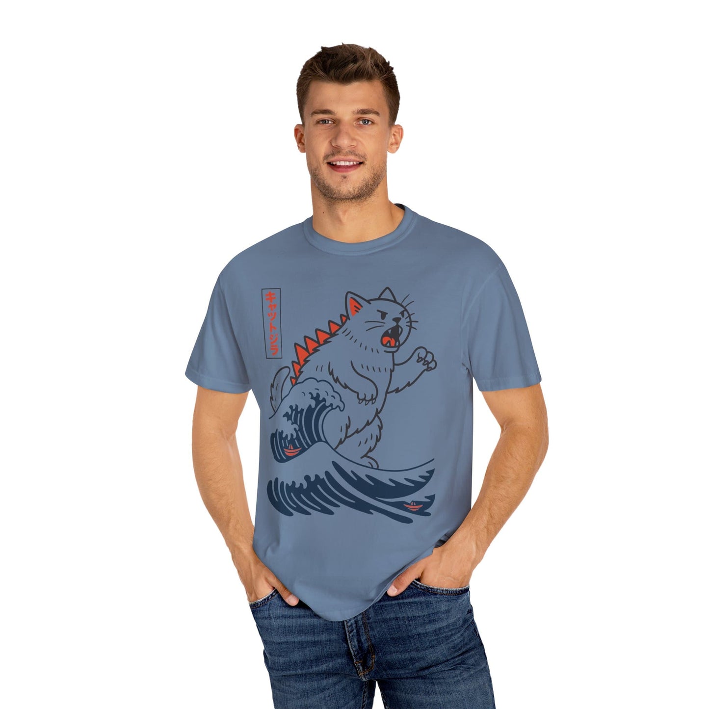 Wave Of Kyattojira T-Shirt – Softest Cat Tee on Earth T-Shirt