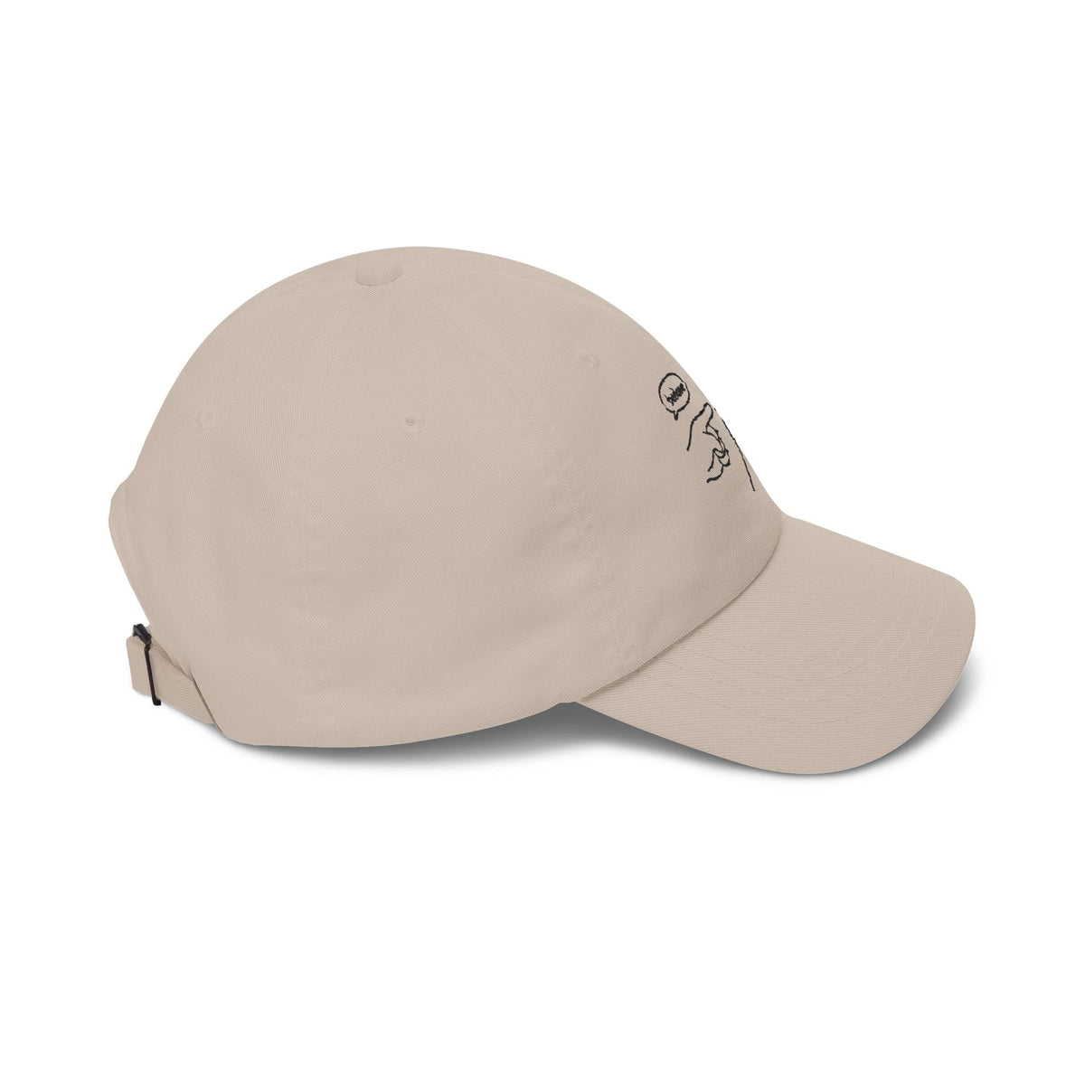Untameable Embroidered Classic Cap — Stone & Blue