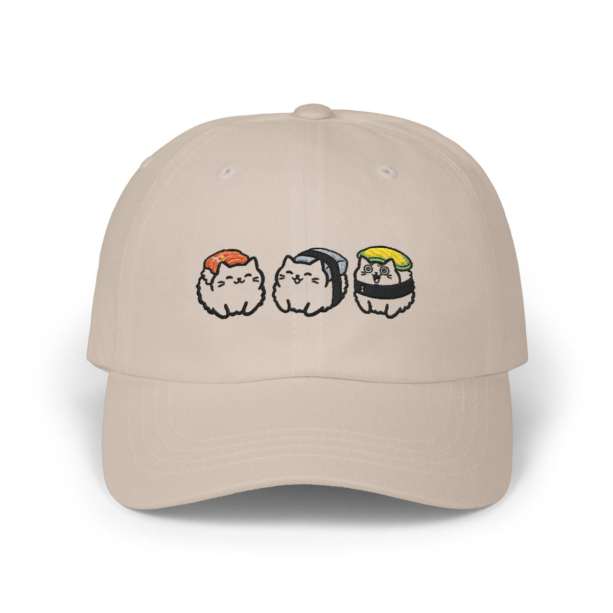Seaweed Chokku Embroidered Classic Cap — Stone & Blue