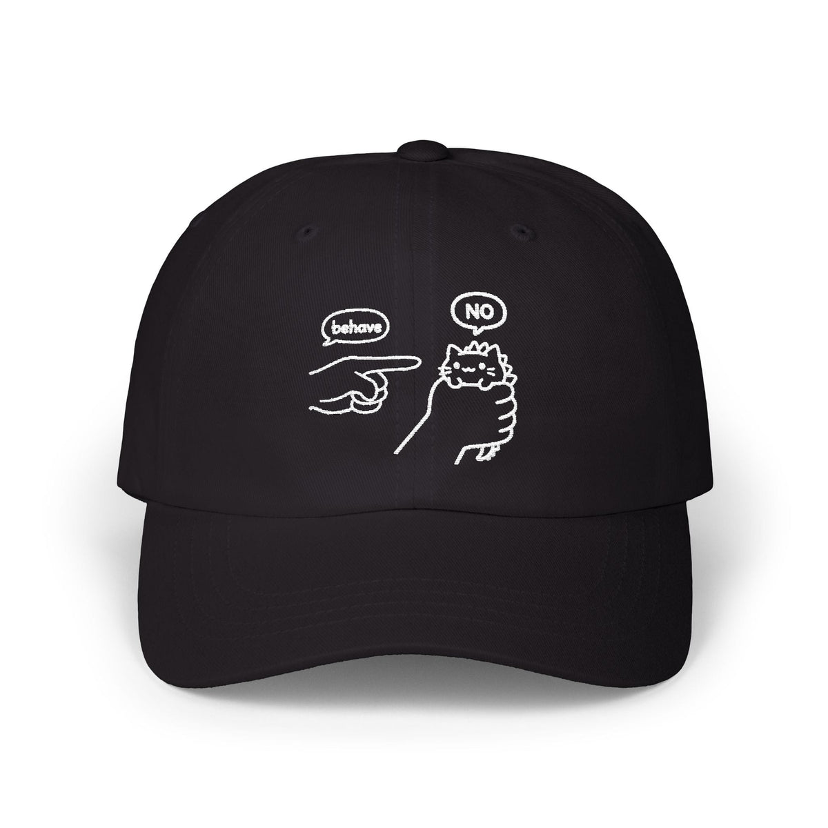Untameable Embroidered Classic Cap — Black & Navy