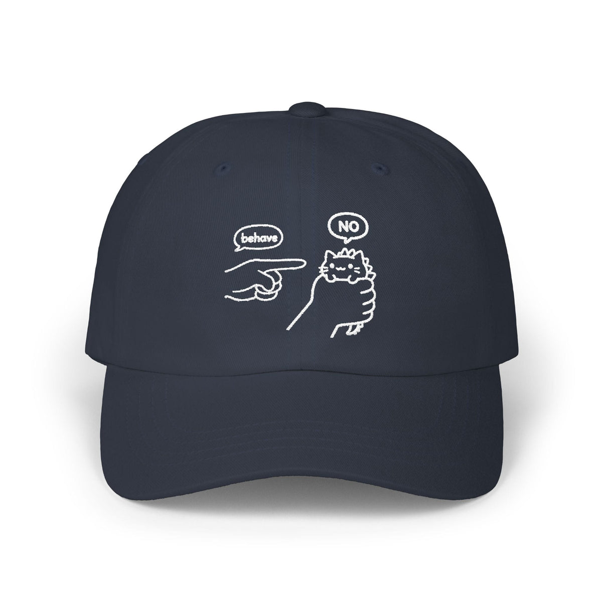 Untameable Embroidered Classic Cap — Black & Navy